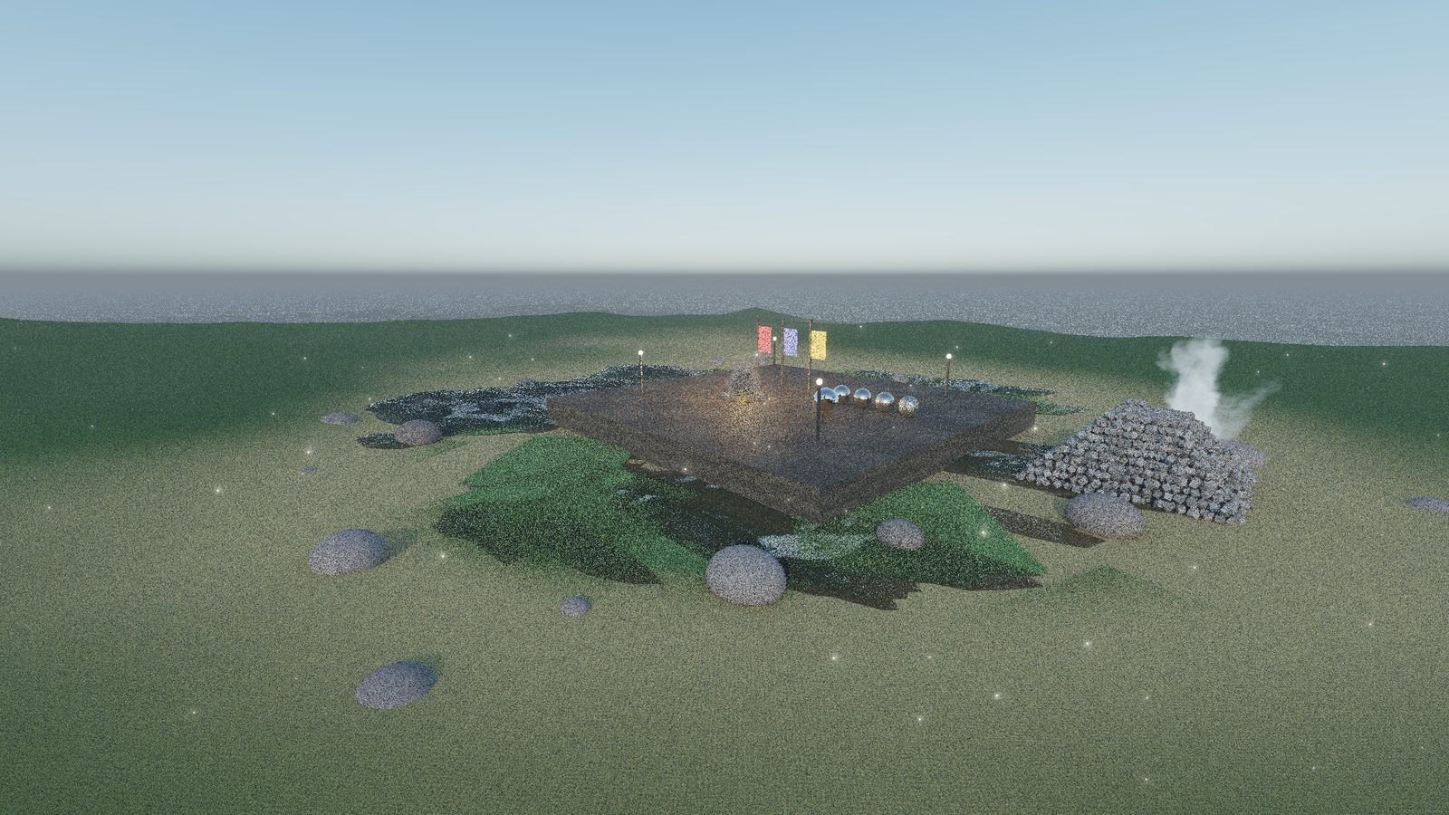 Path-traced render from the Hasterza engine