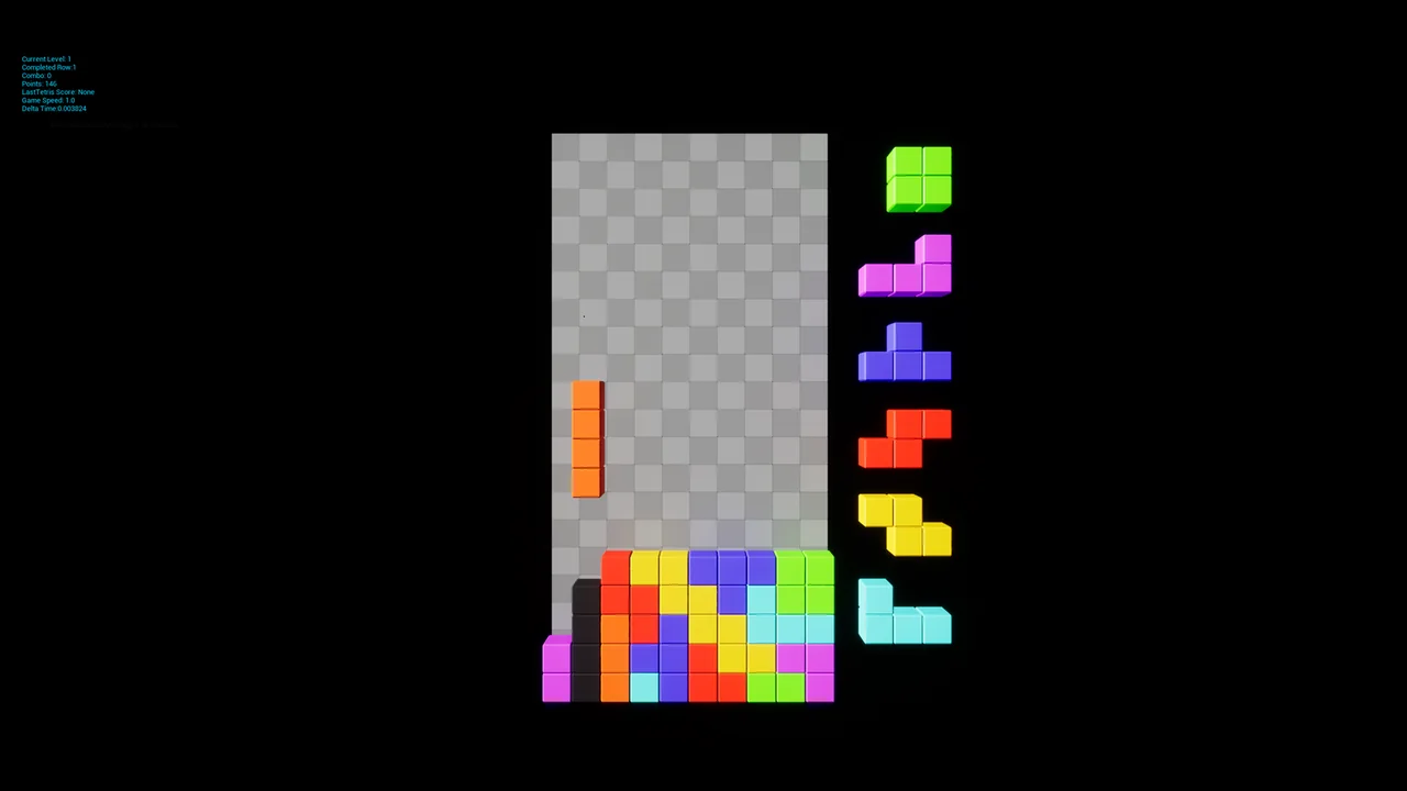 TetY: Unreal Engine C++ Arcade Game screenshot 3
