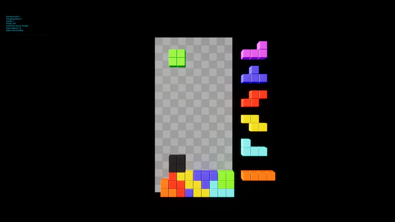 TetY: Unreal Engine C++ Arcade Game screenshot 5