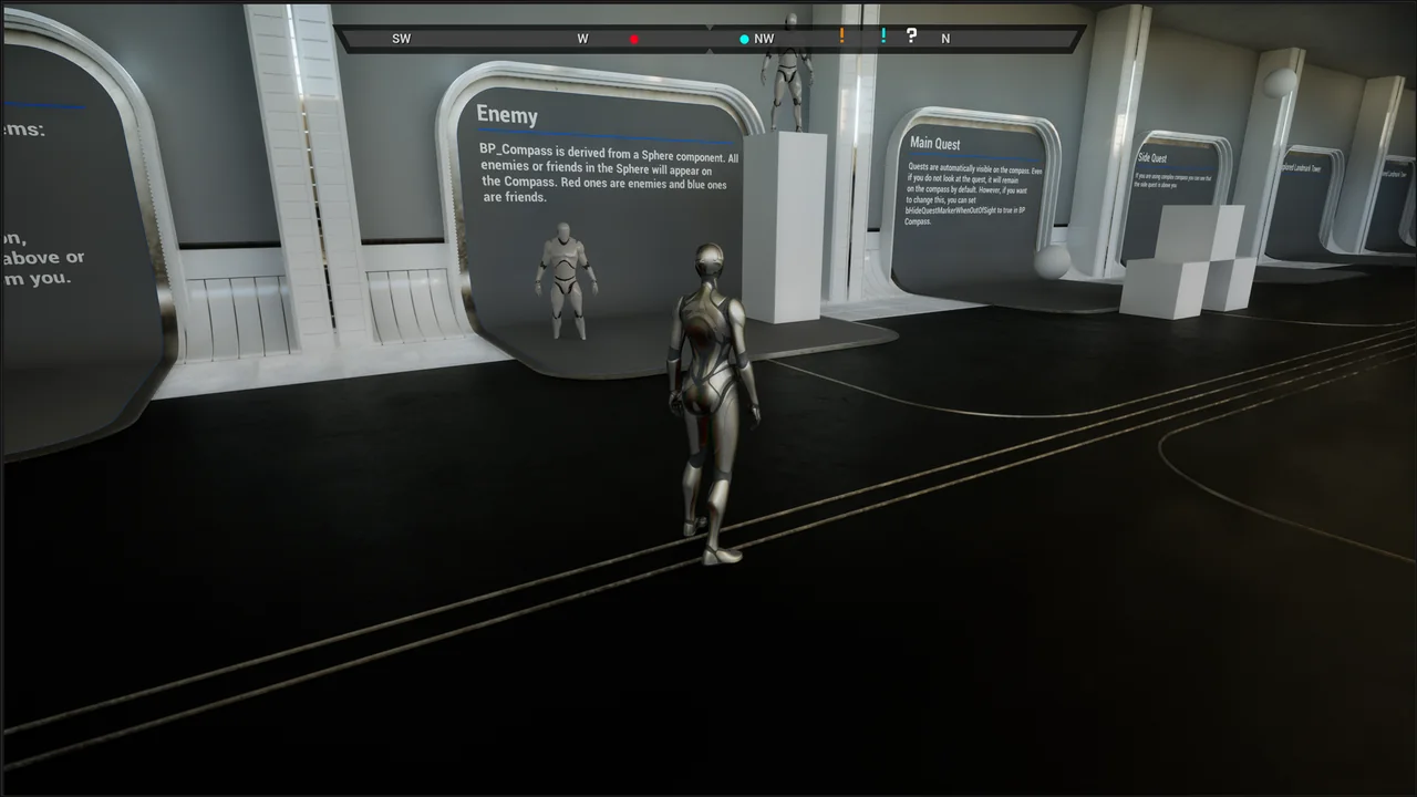 Unreal Engine C++ Compass System UI Kit screenshot 2
