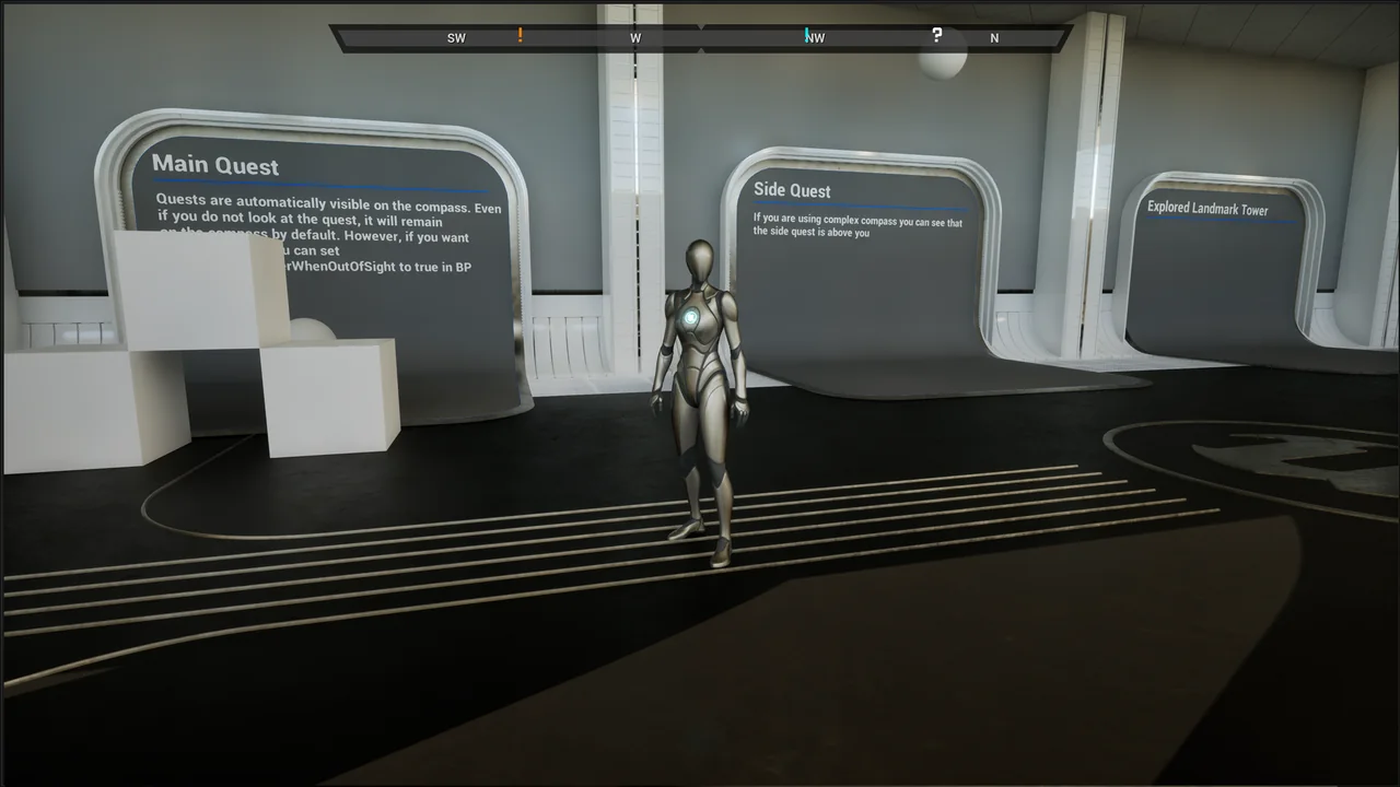 Unreal Engine C++ Compass System UI Kit screenshot 3