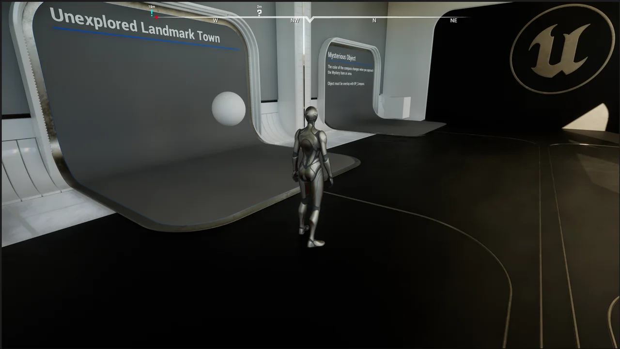 Unreal Engine C++ Compass System UI Kit screenshot 8