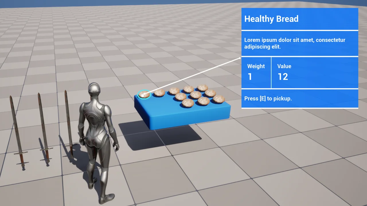 Unreal Engine C++ Inventory System screenshot 2