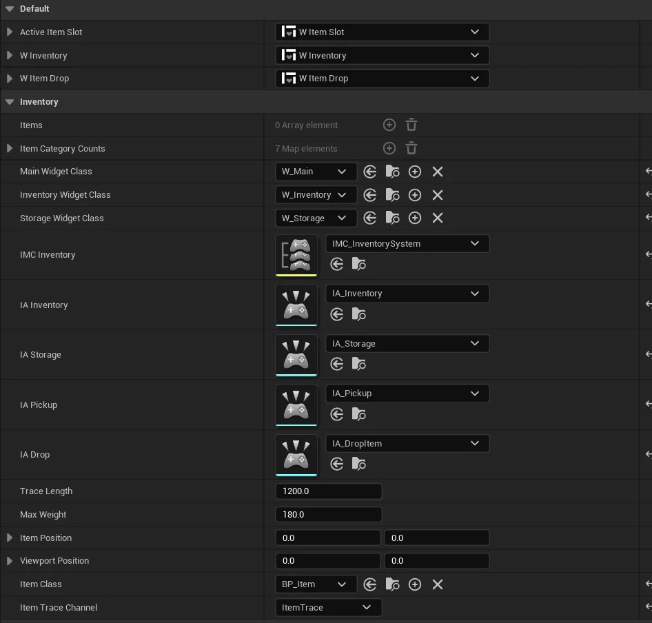 Inventory component