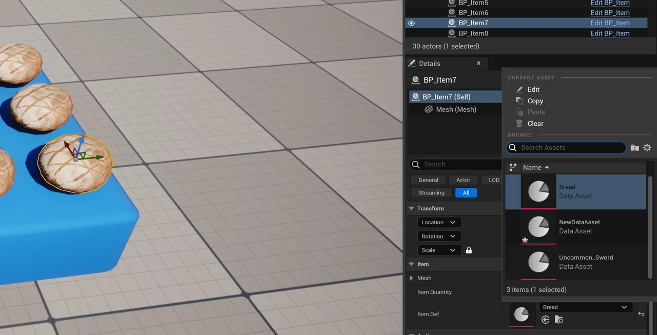 BP Item data asset