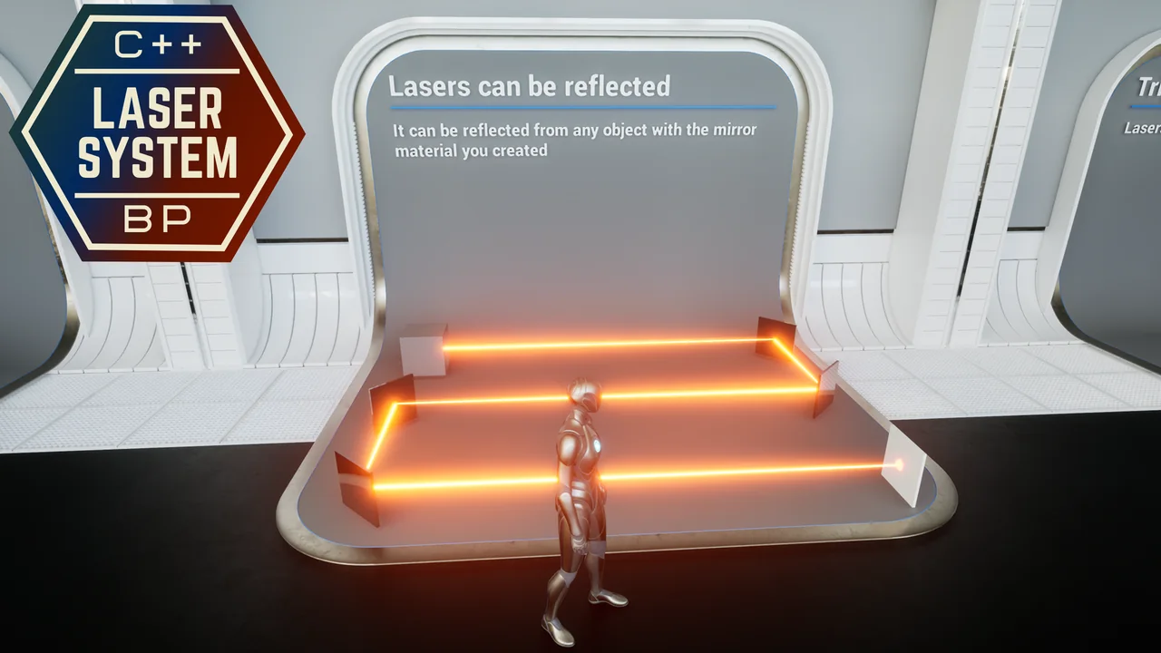 Unreal Engine C++ Niagara Laser System screenshot 1