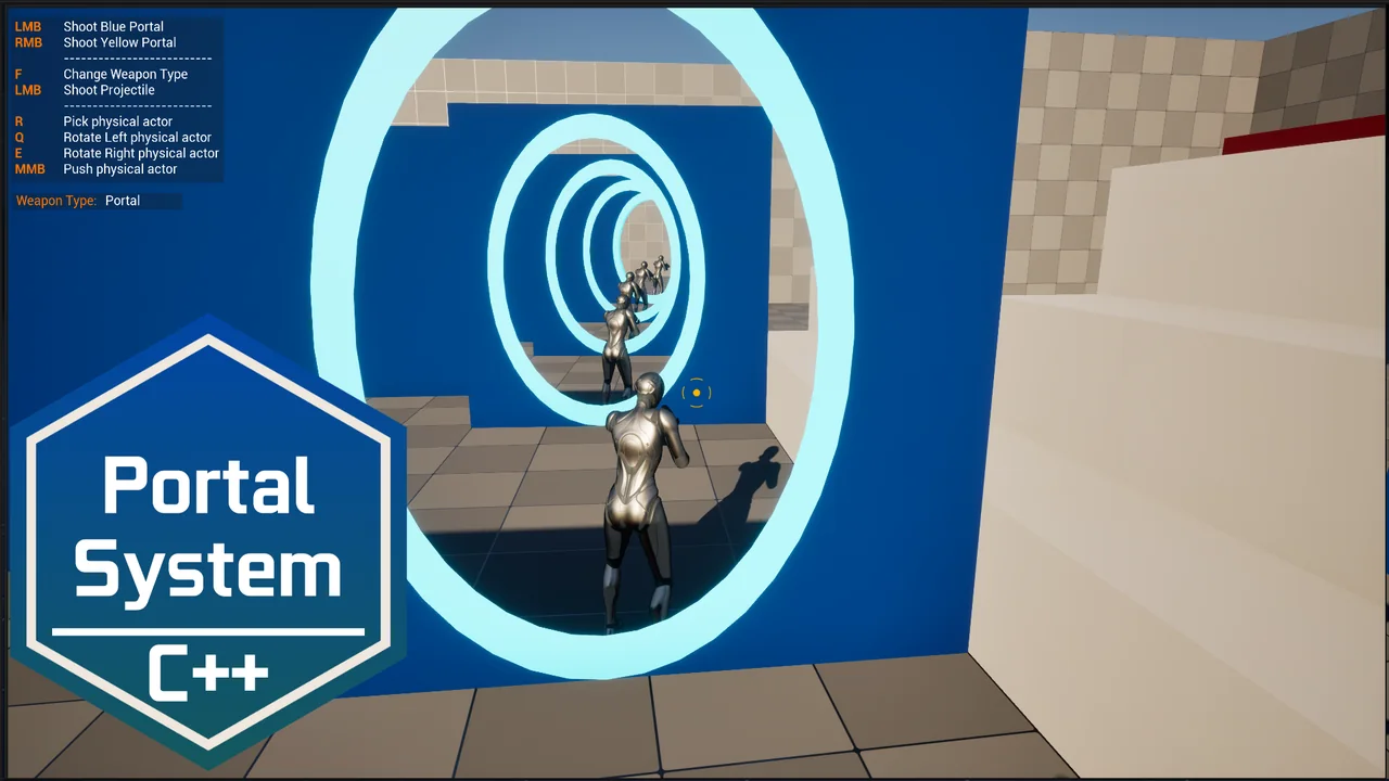 Unreal Engine C++ Portal System screenshot 3