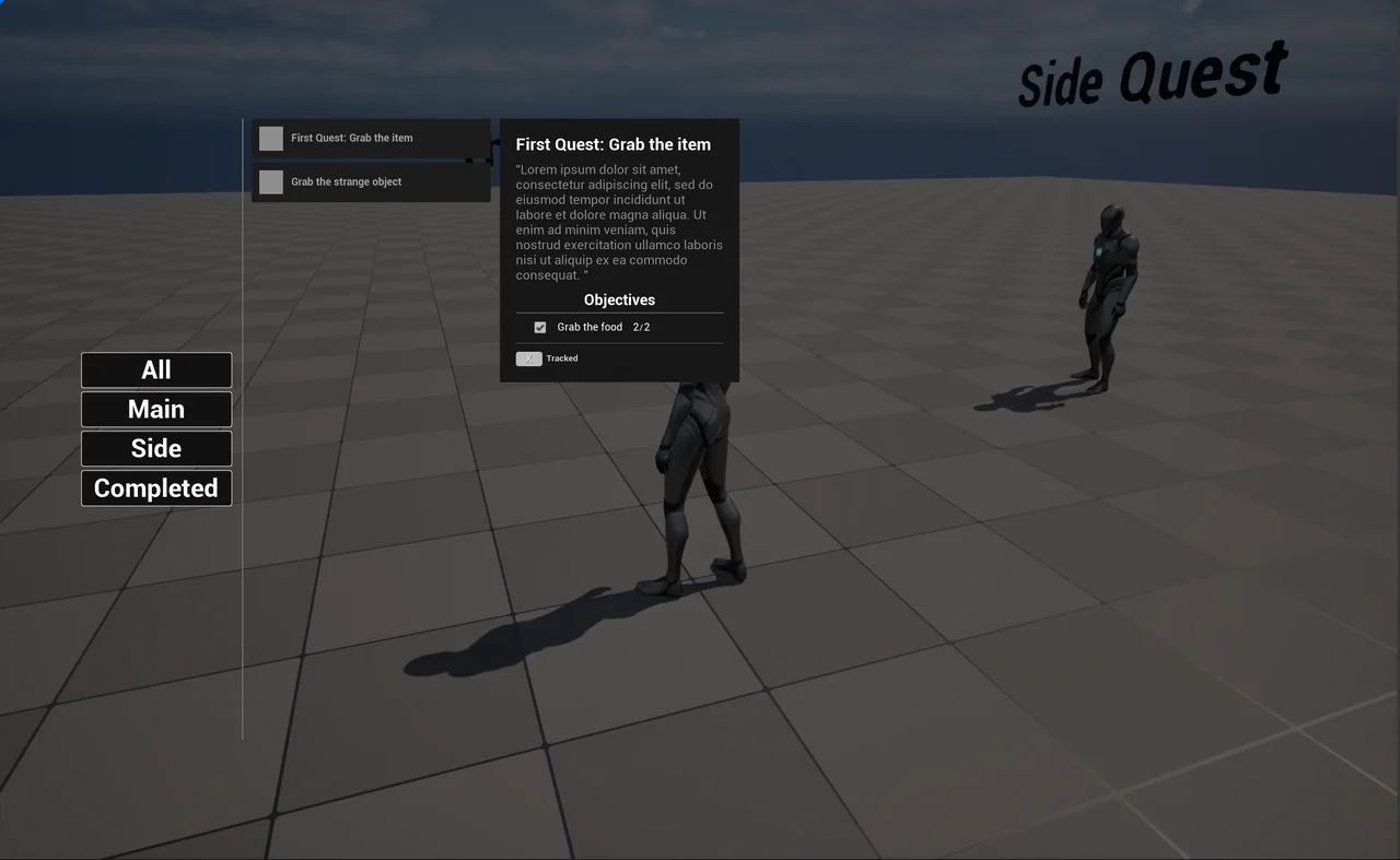 Unreal Engine 5 C++ Quest System screenshot 4
